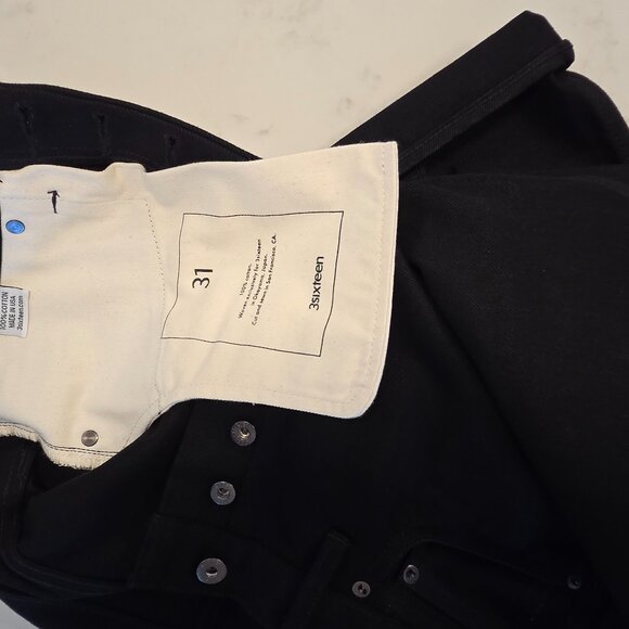 3Sixteen Japanese Black Denim - Picture 2 of 6